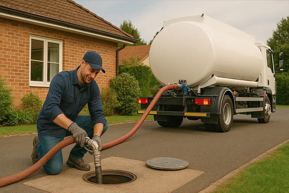Heating oil delivery to a private home thanks to a heating oil loan