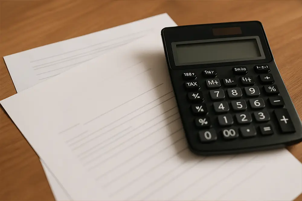 Inheritance document and calculator for planning the financing